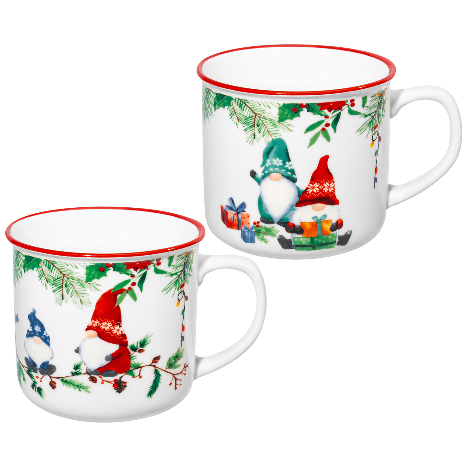 БЫЛО 560 руб! Набор 2 кружек 400 мл 12,5*9,5*8,8 см