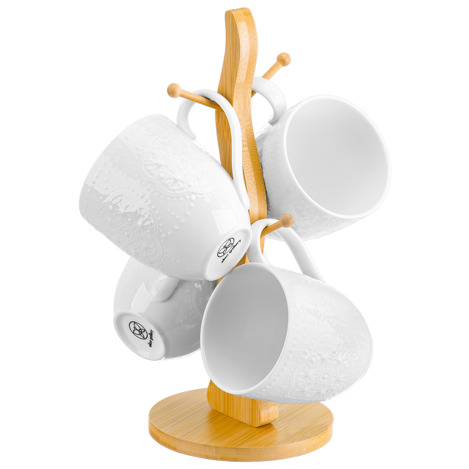 БЫЛО 1730 руб! Набор 4 кружек 320 мл 12*8,5*9,5 см