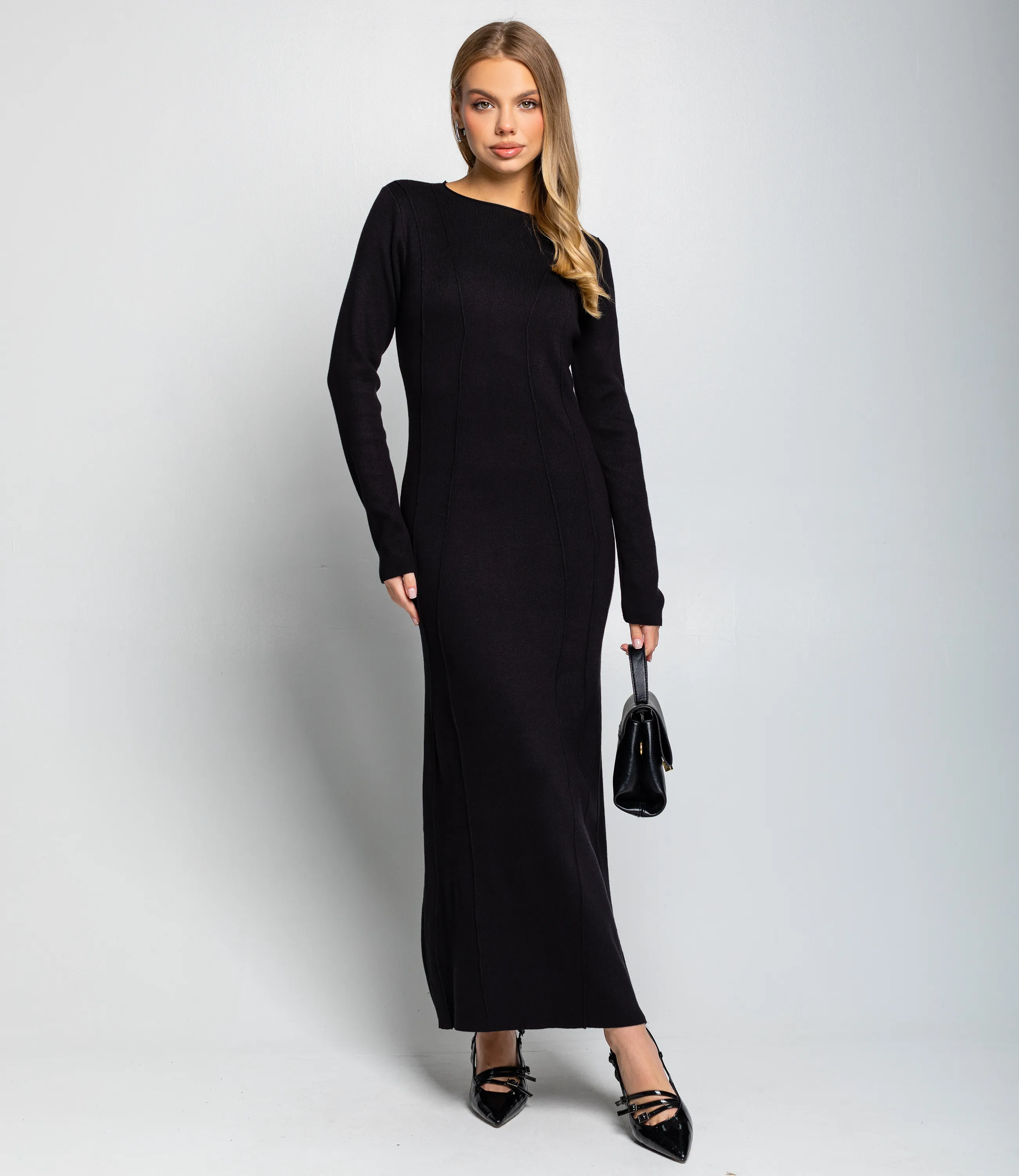 Платье #КТ25114, чёрный