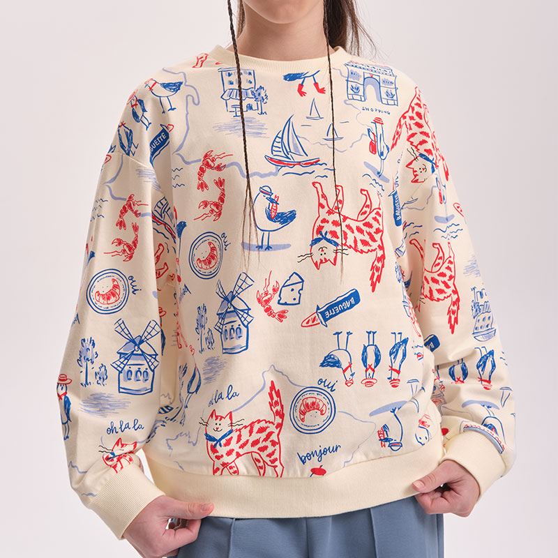 ст. цена1074руб.! GFN3371/1 толстовка для девочек (1 шт в кор.)