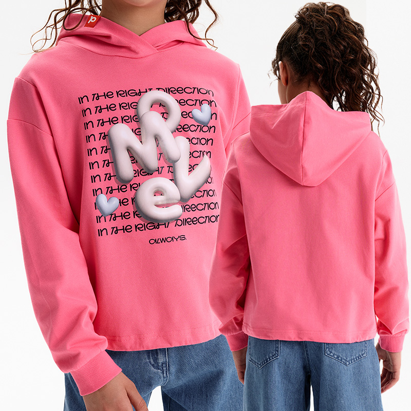 ст. цена1437руб.! GFNK3388 толстовка для девочек (1 шт в кор.)