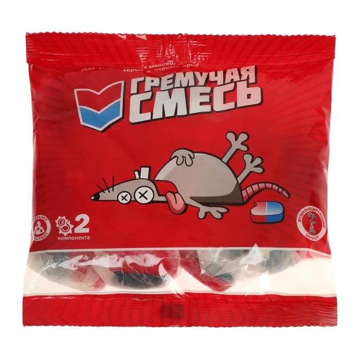 Тесто - брикеты от грызунов «Гремучая смесь», пакет, 200 г