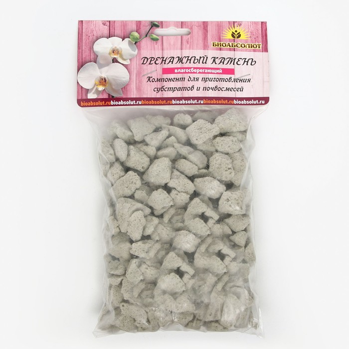 Дренажный камень «БИОАБСОЛЮТ», влагосберегающий, крупной фракции, 1 л