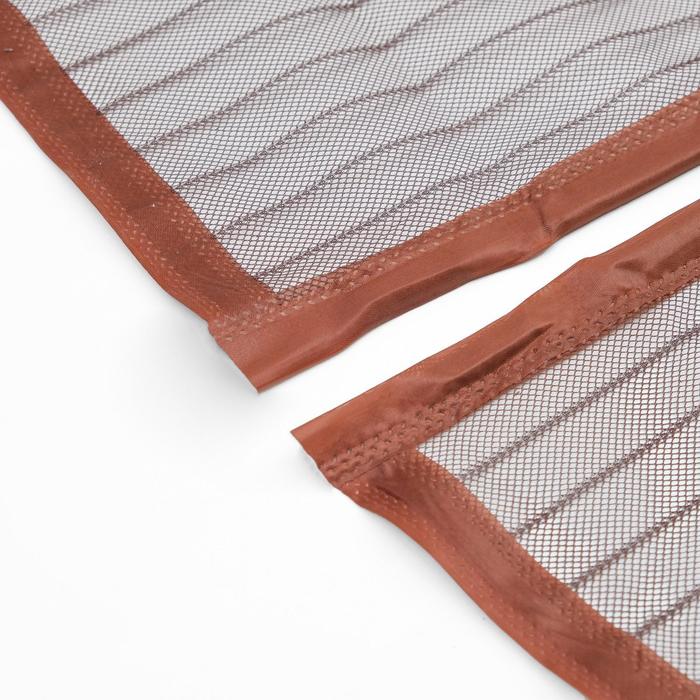 Сетка москитная для дверей, 90×210 см, на магнитах, коричневая