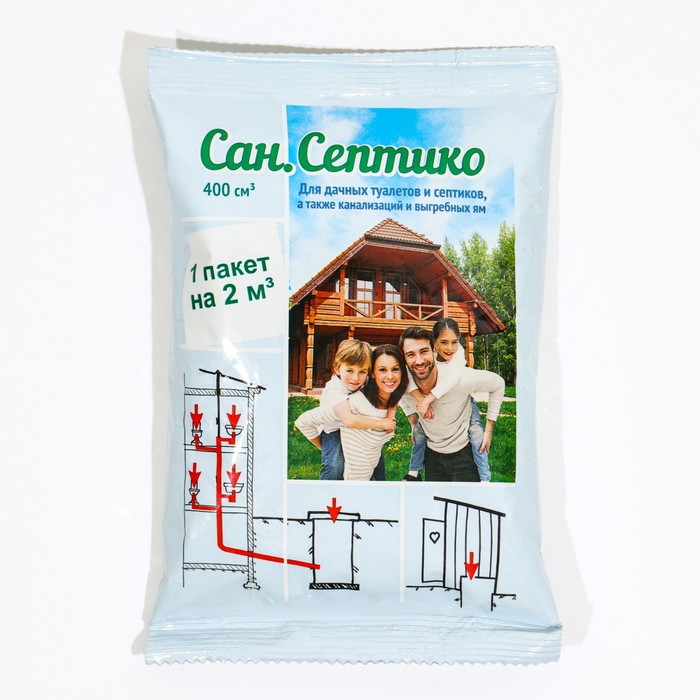 Средство для дачных туалетов и септиков «Сан.Септико» на 2 куб.метра