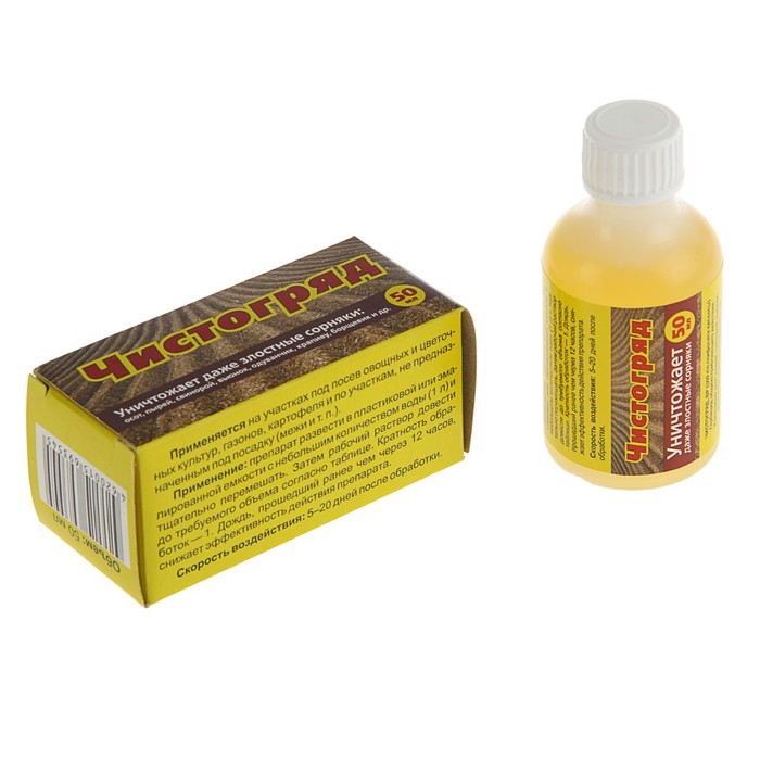 Средство для сплошного уничтожения сорняков «Чистогряд», 50 мл