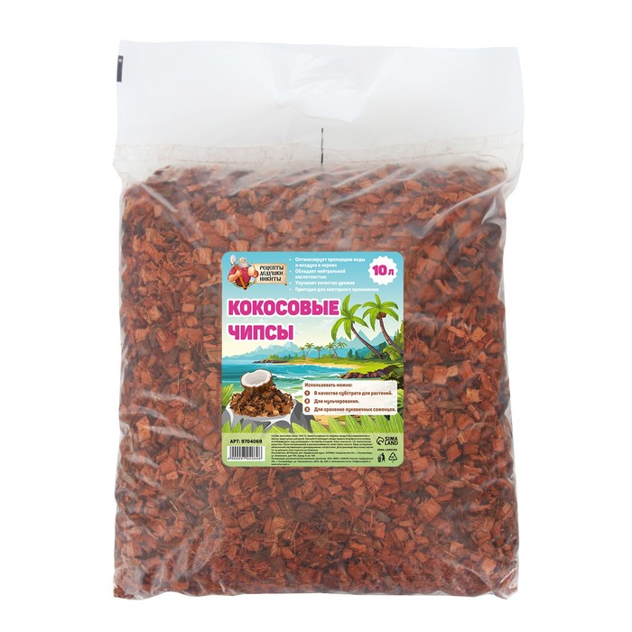 Кокосовые чипсы «Рецепты Дедушки Никиты», 10 л