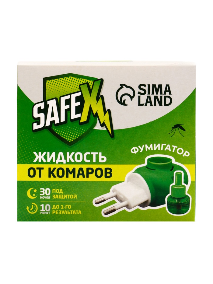 Комплект от комаров SAFEX (фумигатор+жидкость) 2 набора