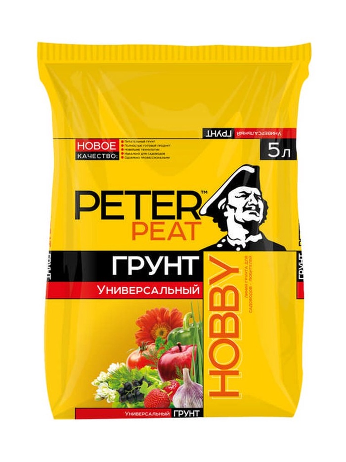 Грунт Универсальный PETER PEAT, линия «Хобби», 5 л