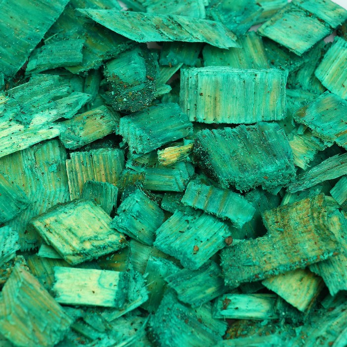 Щепа декоративная, 60 л, зелёная