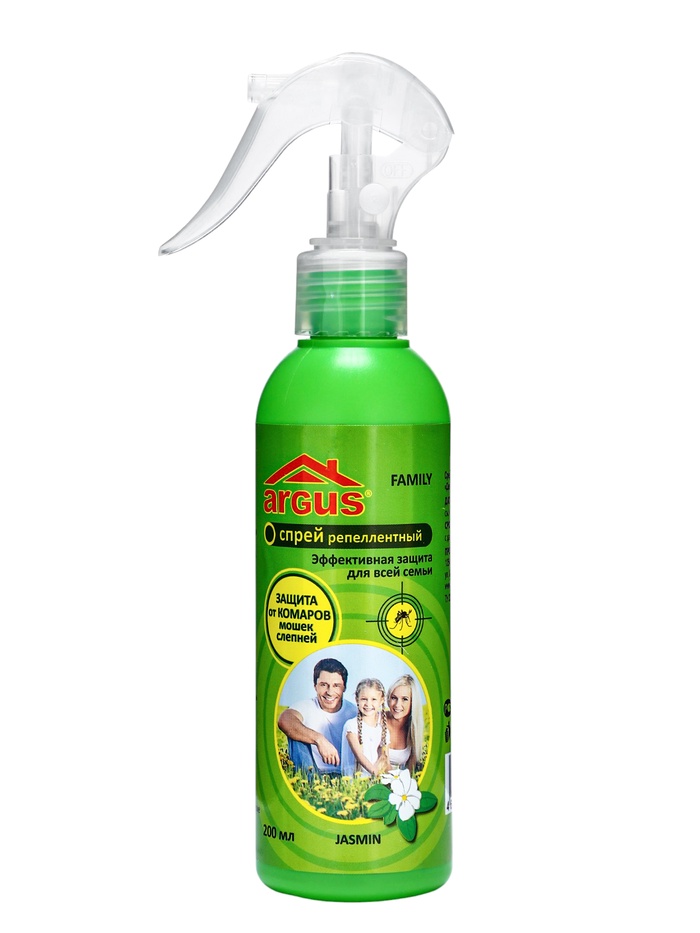 Спрей репеллентный от комаров, мошек, слепней, с курком