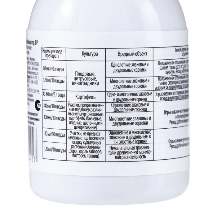 Средство сплошного уничтожения сорняков