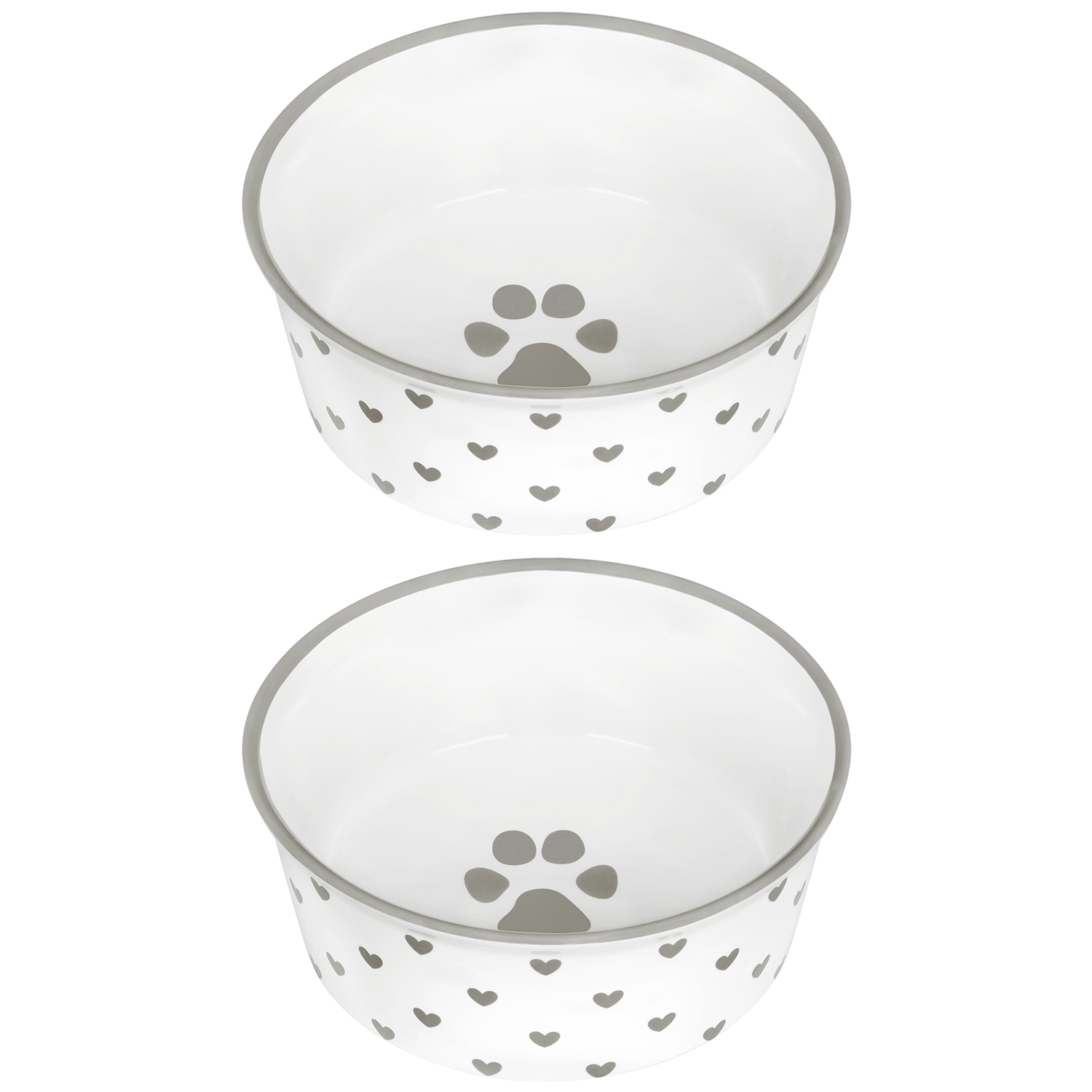 БЫЛО 783 руб! Набор 2 мисок для домашних питомцев 400 мл 13,5*13,5*5 см