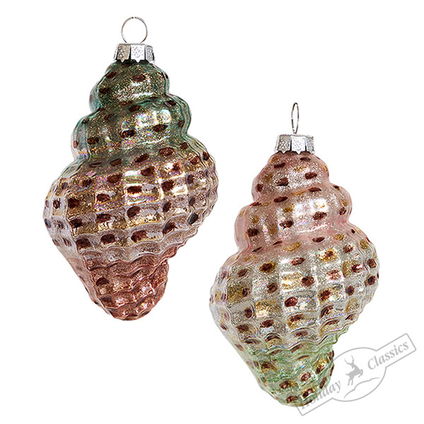 АКЦИЯ! 265руб. Было:499руб. Ракушка Тигровая асс. из 2-х (стекло) 5,5х5х9,5 см