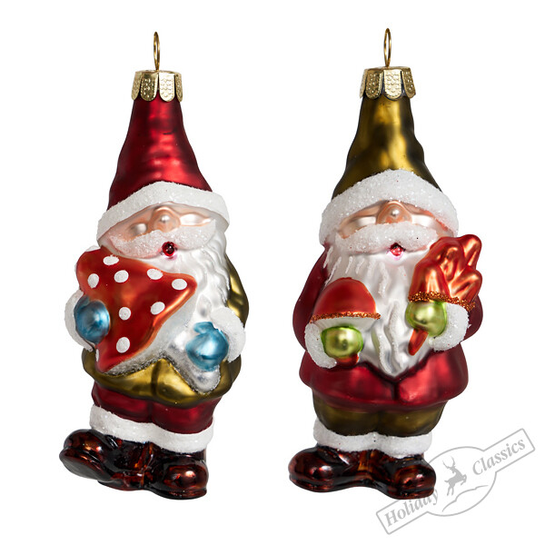 АКЦИЯ! 264руб. Было:498руб. Гном лесной с грибочком, асс. из 2-х (стекло) 4,5х4,5х9,5 см