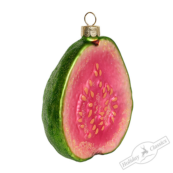 АКЦИЯ! 233руб. Было:438руб. Гуава половинка (стекло) 7,5х3,5х9 см