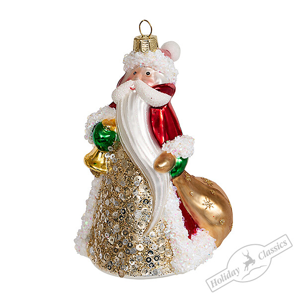 АКЦИЯ! 360руб. Было:678руб. Дед Мороз Красный нос (стекло) 9х7,5х13,5 см