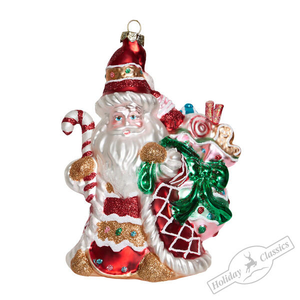 АКЦИЯ! 620руб. Было:1169руб. Дед Мороз Карамелькин (стекло) 11х8х14 см