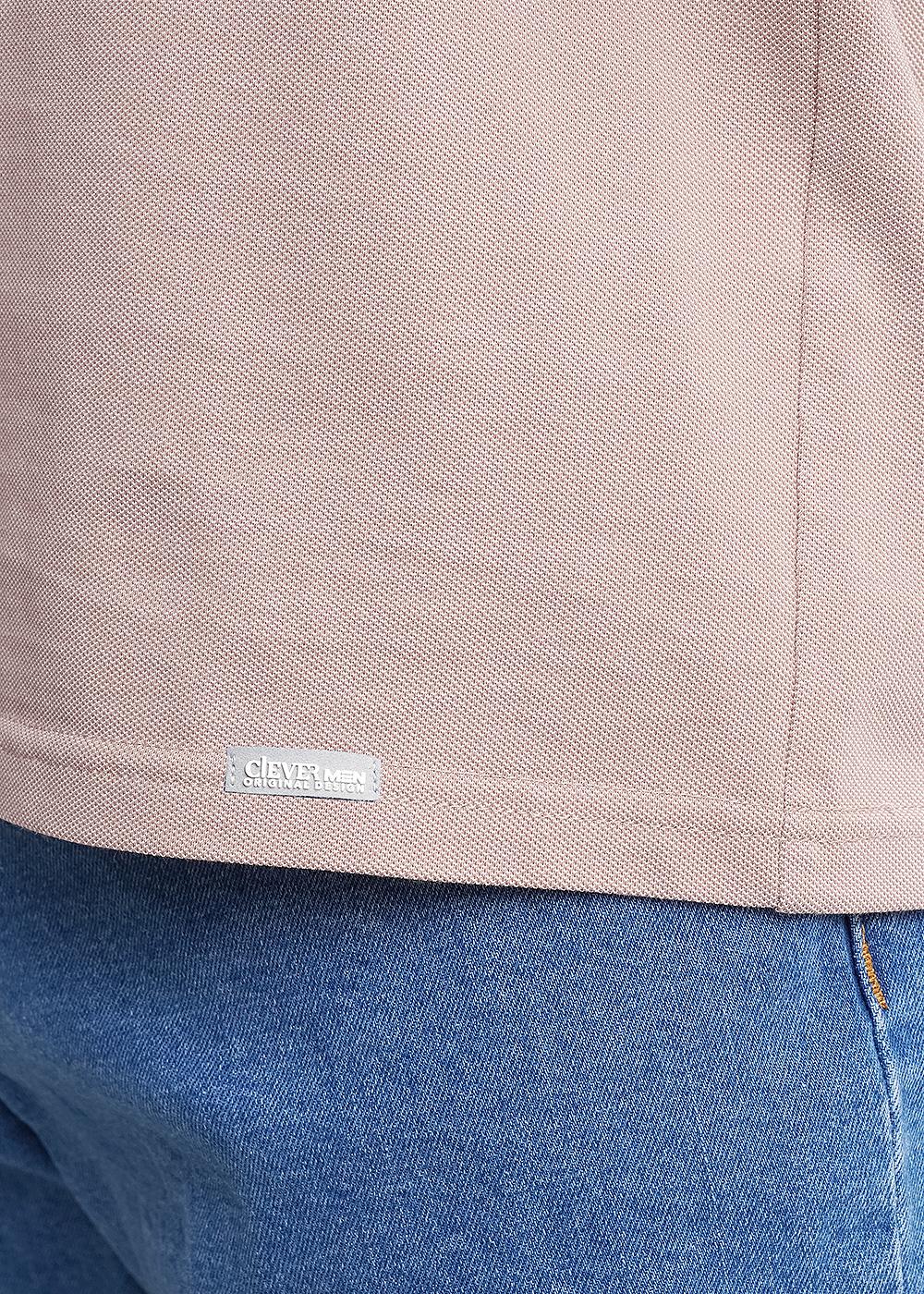 CLE 662397зэ Футболка мужская 662397зэ св.коричневый/белый