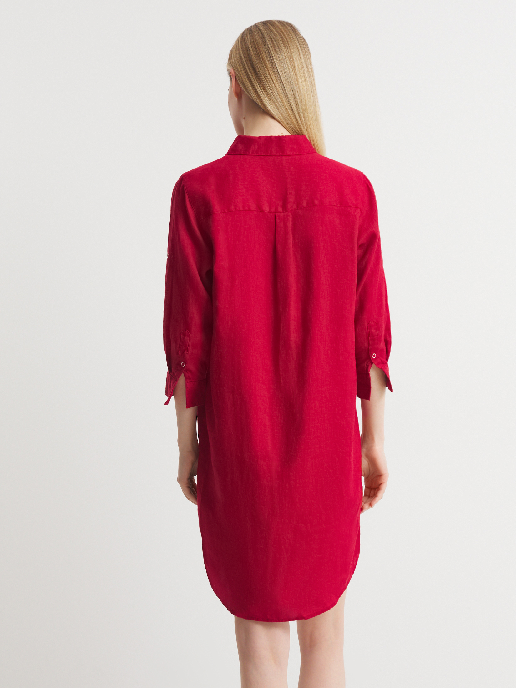 Женское платье-рубашка MAISON DAVID 3373350, рубиновый