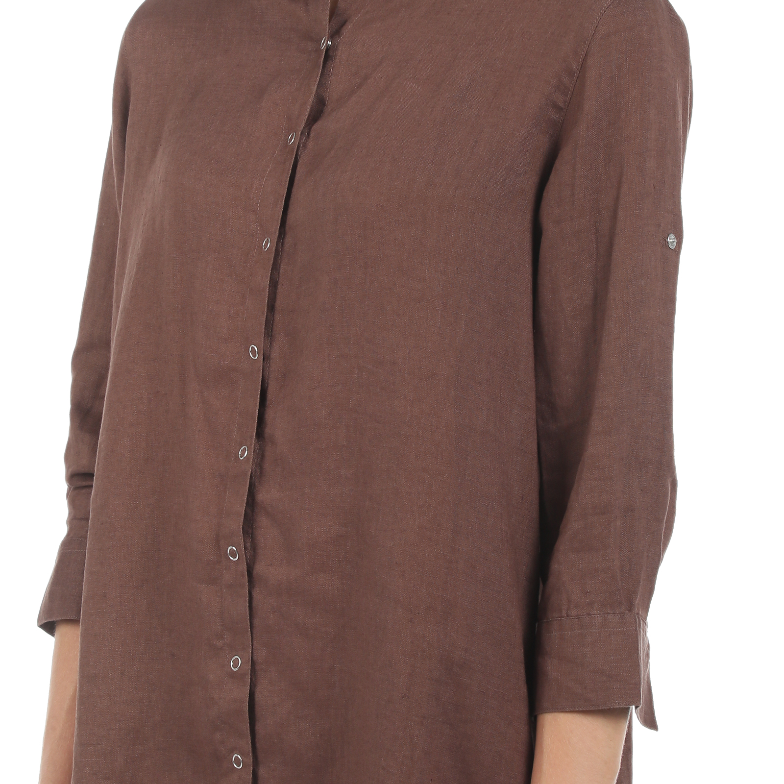 Женское платье-рубашка MAISON DAVID 2770241, темно-коричневый