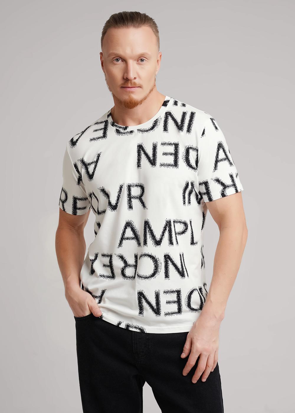 CLE 562404/05гн maxi Футболка мужская 562404/05гн maxi белый/чёрный