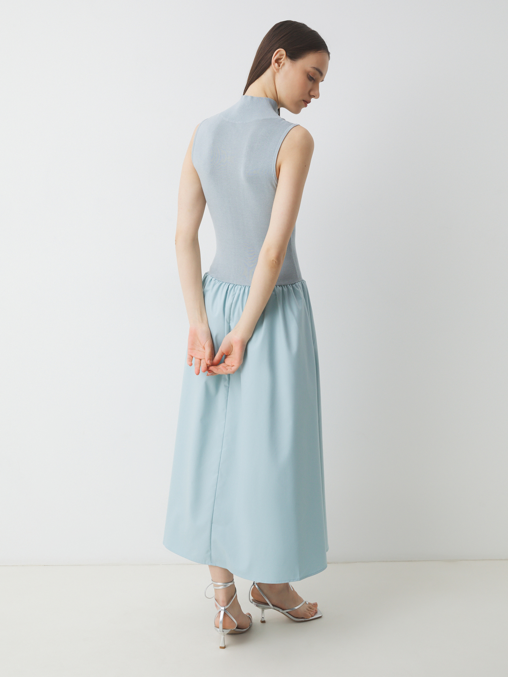 Женское платье MAISON DAVID 4521315, серо-голубой