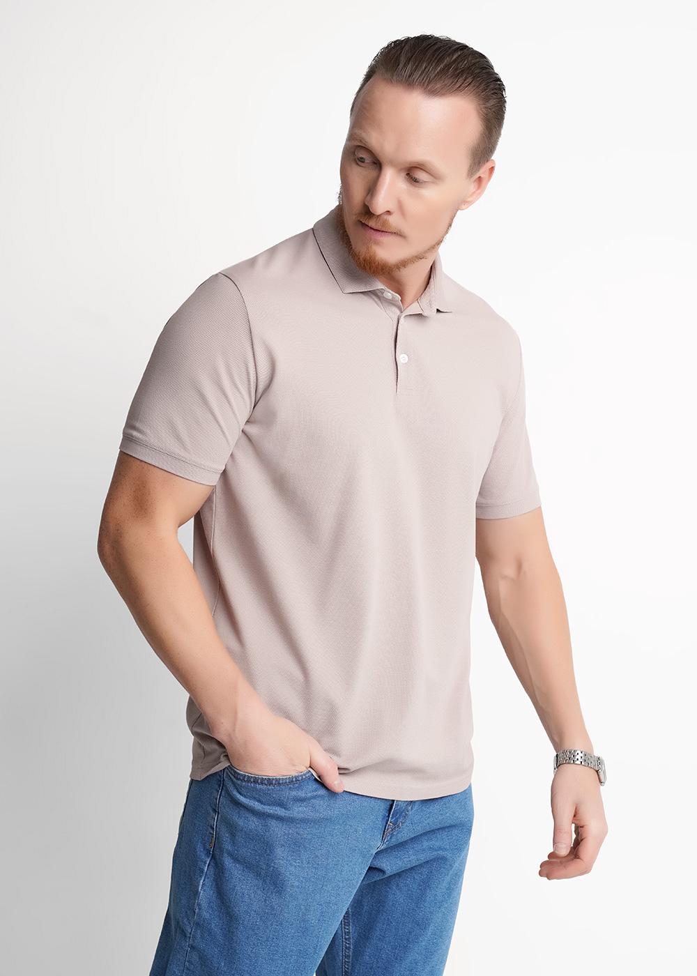 CLE 662397зэ Футболка мужская 662397зэ св.коричневый/белый