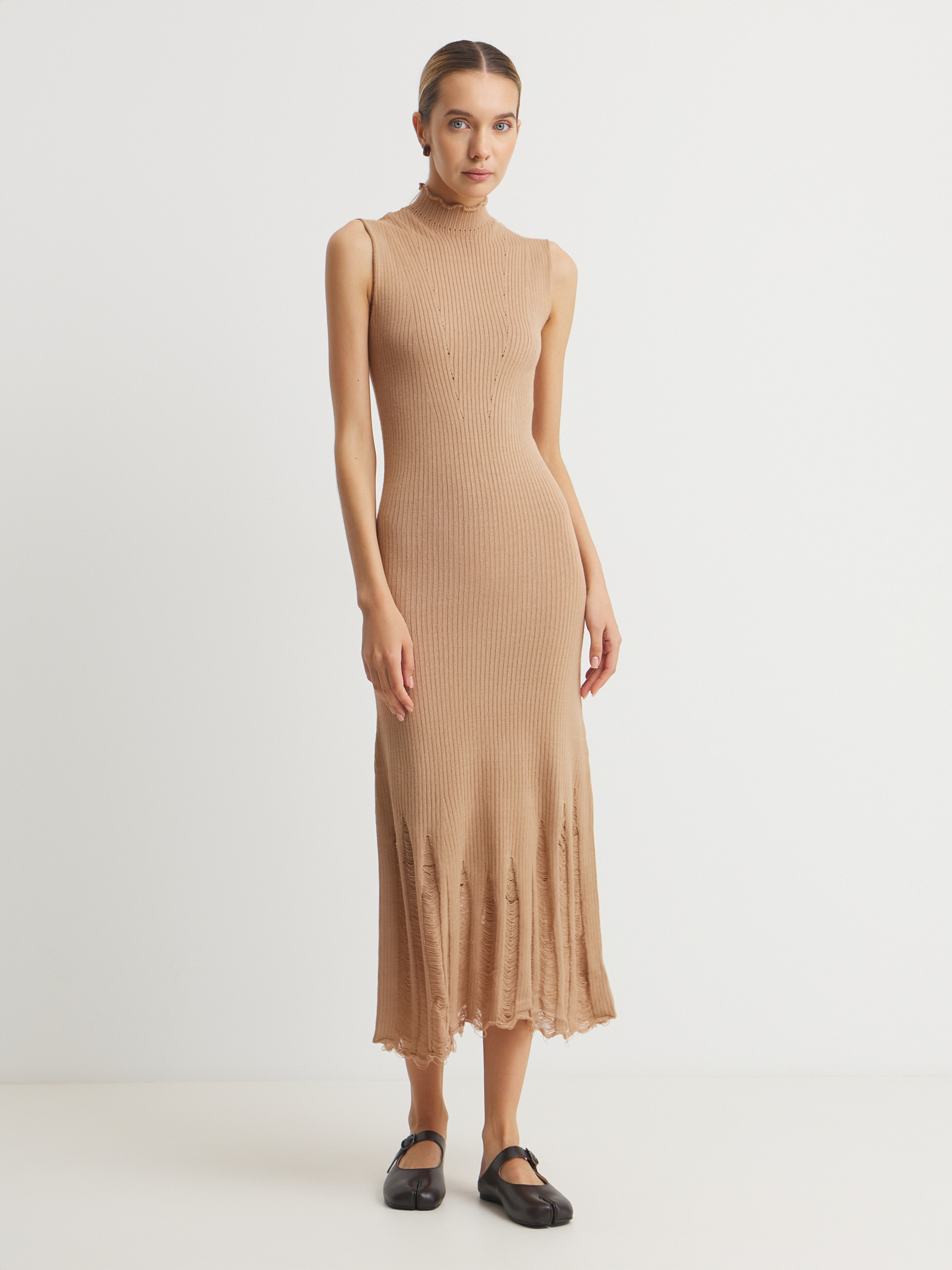 Женское платье MAISON DAVID 4536224, темно-бежевый