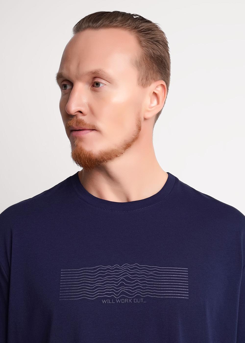 CLE 562509/04гг_п Футболка мужская 562509/04гг_п т.синий