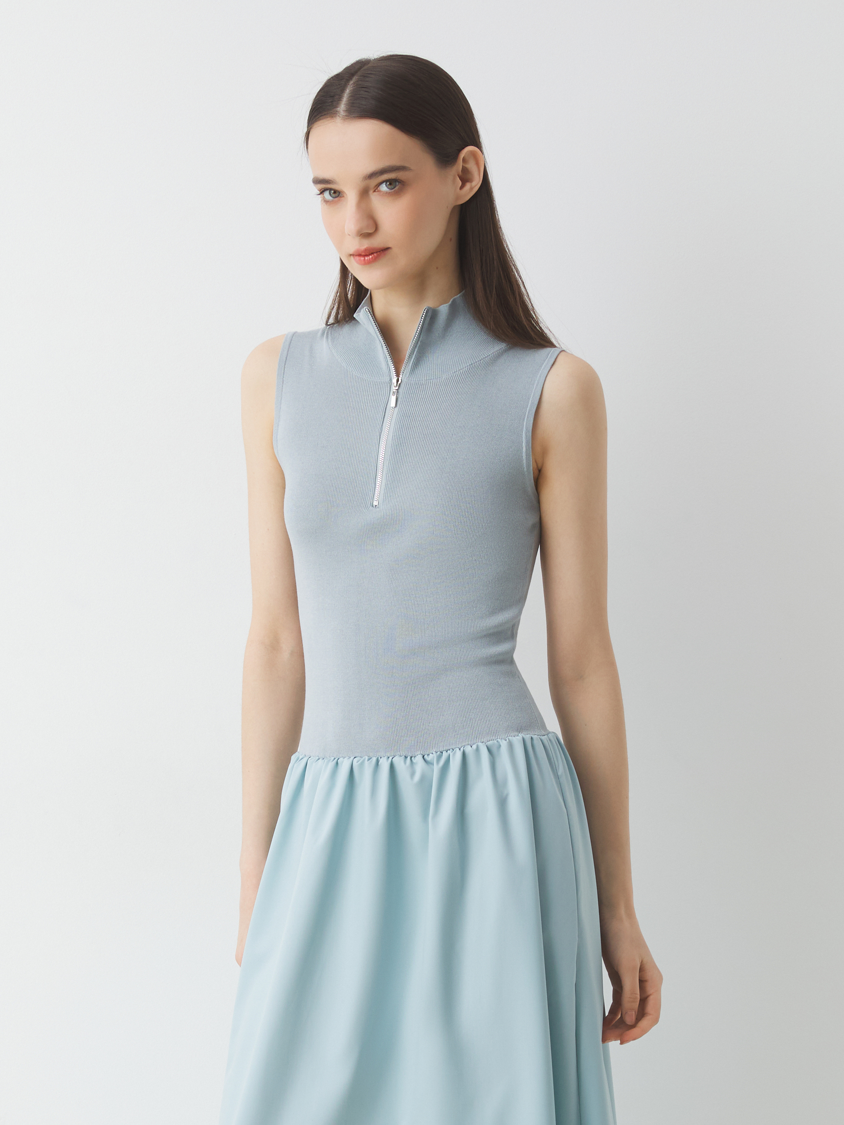 Женское платье MAISON DAVID 4521315, серо-голубой