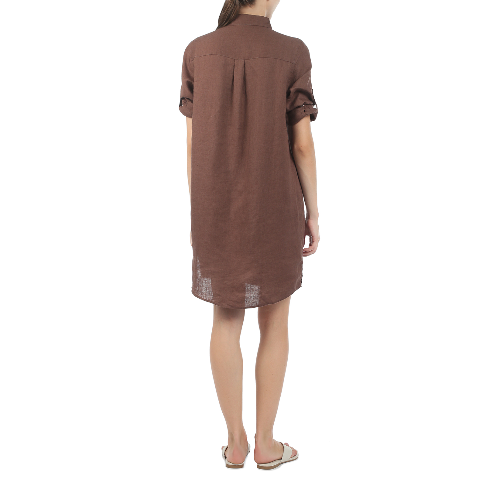 Женское платье-рубашка MAISON DAVID 2770241, темно-коричневый