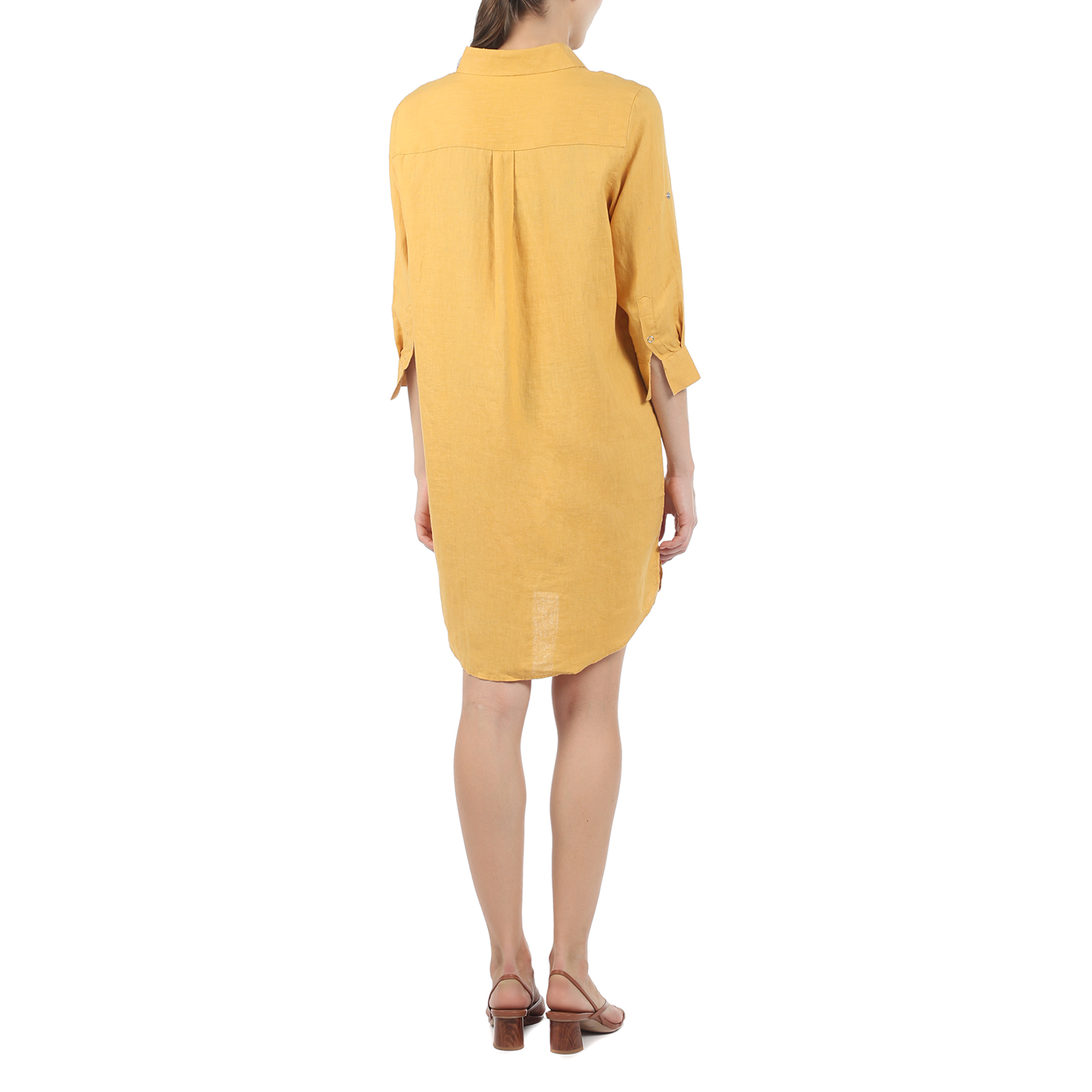 Женское платье-рубашка MAISON DAVID 2770248, желтый