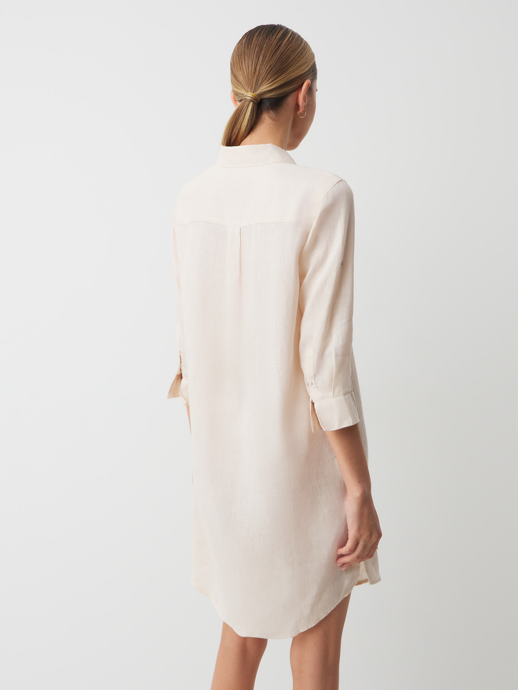 Женское платье-рубашка MAISON DAVID 2770150, молочно-бежевый