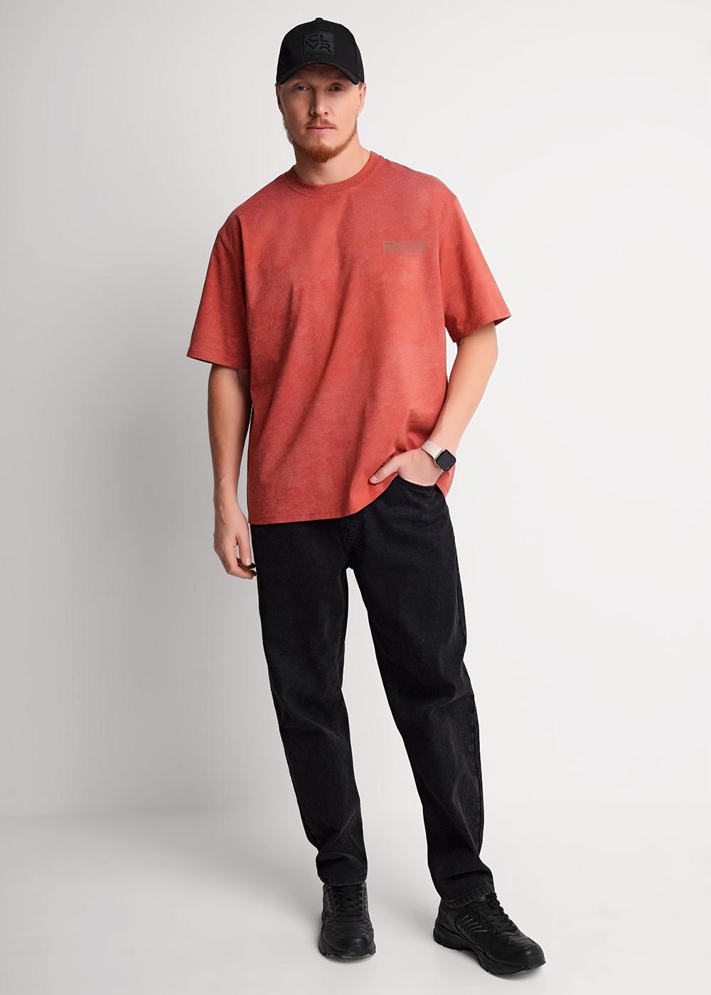 CLE 562472/06ккн_п Футболка мужская 562472/06ккн_п св.коричневый/коричневый