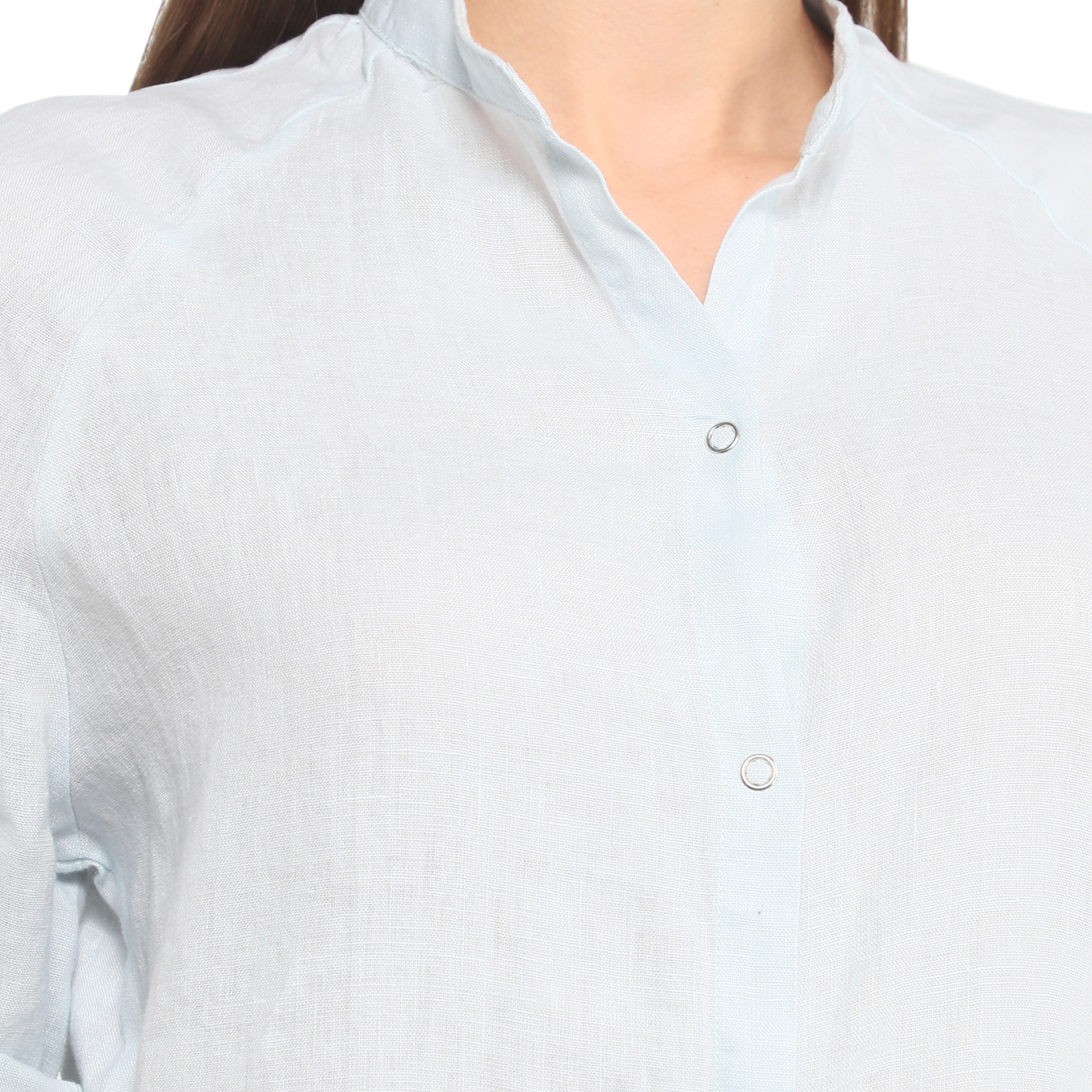 Женское платье-рубашка MAISON DAVID 3611555, бледно-голубой