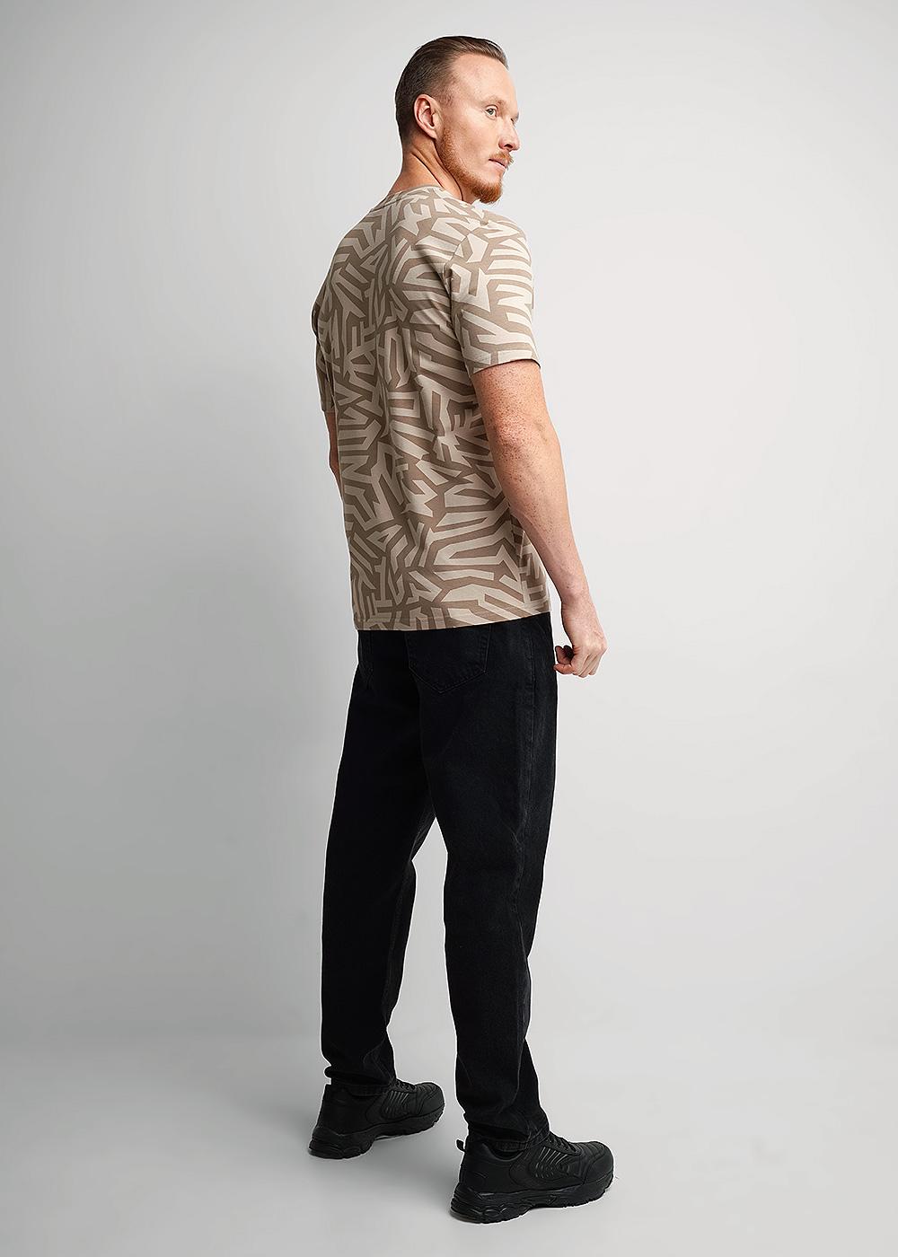 CLE 561982/03гн maxi Футболка мужская 561982/03гн maxi бежевый/т.бежевый