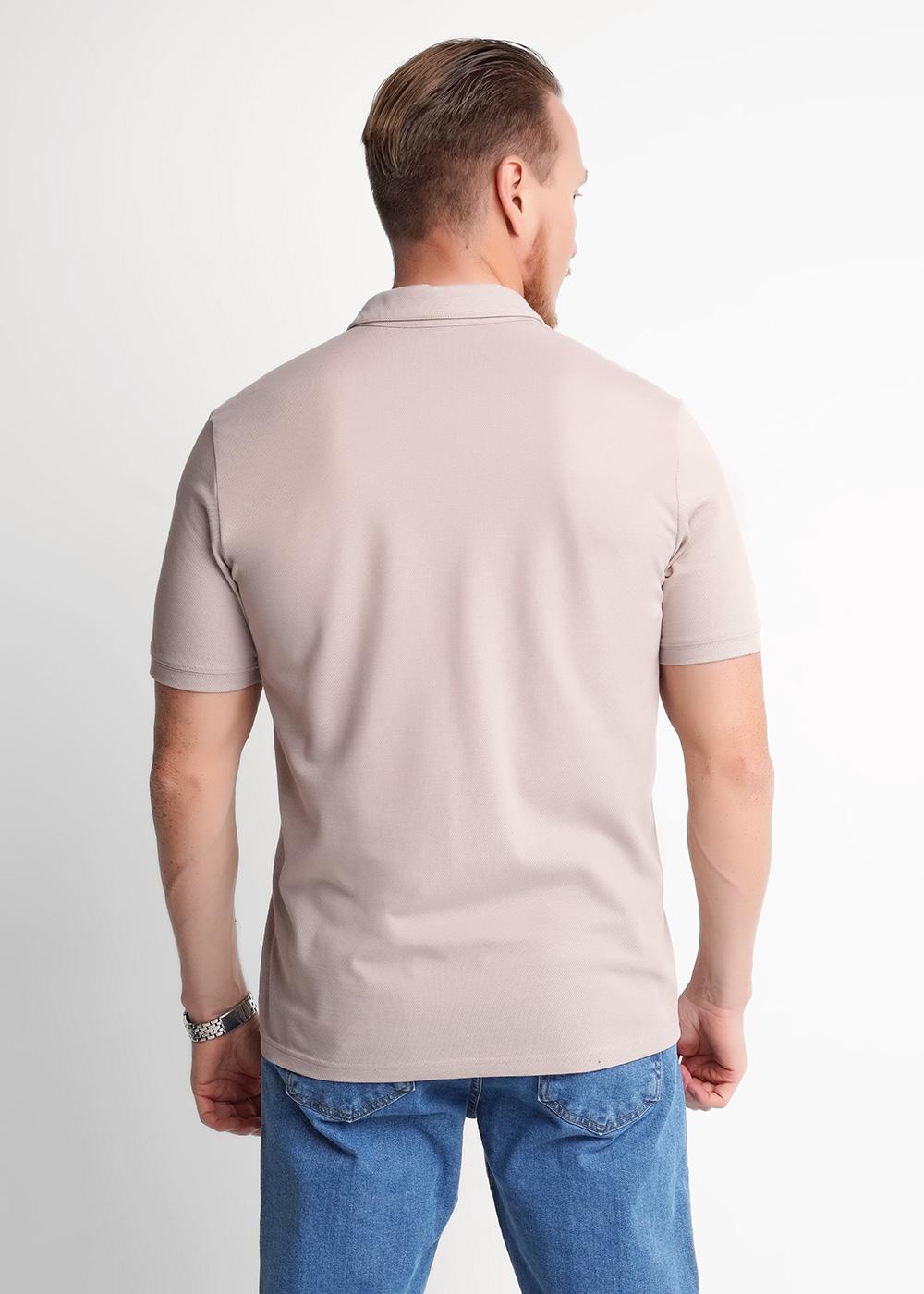 CLE 662397зэ Футболка мужская 662397зэ св.коричневый/белый