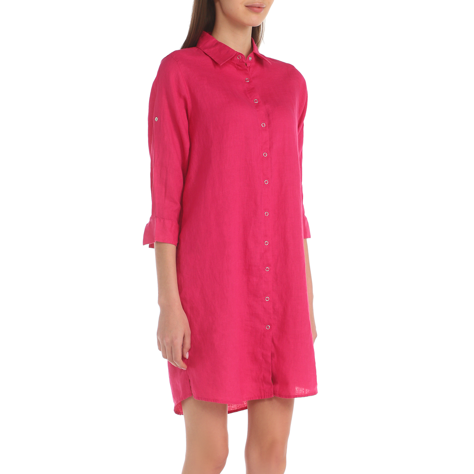 Женское платье-рубашка MAISON DAVID 3373031, фуксия
