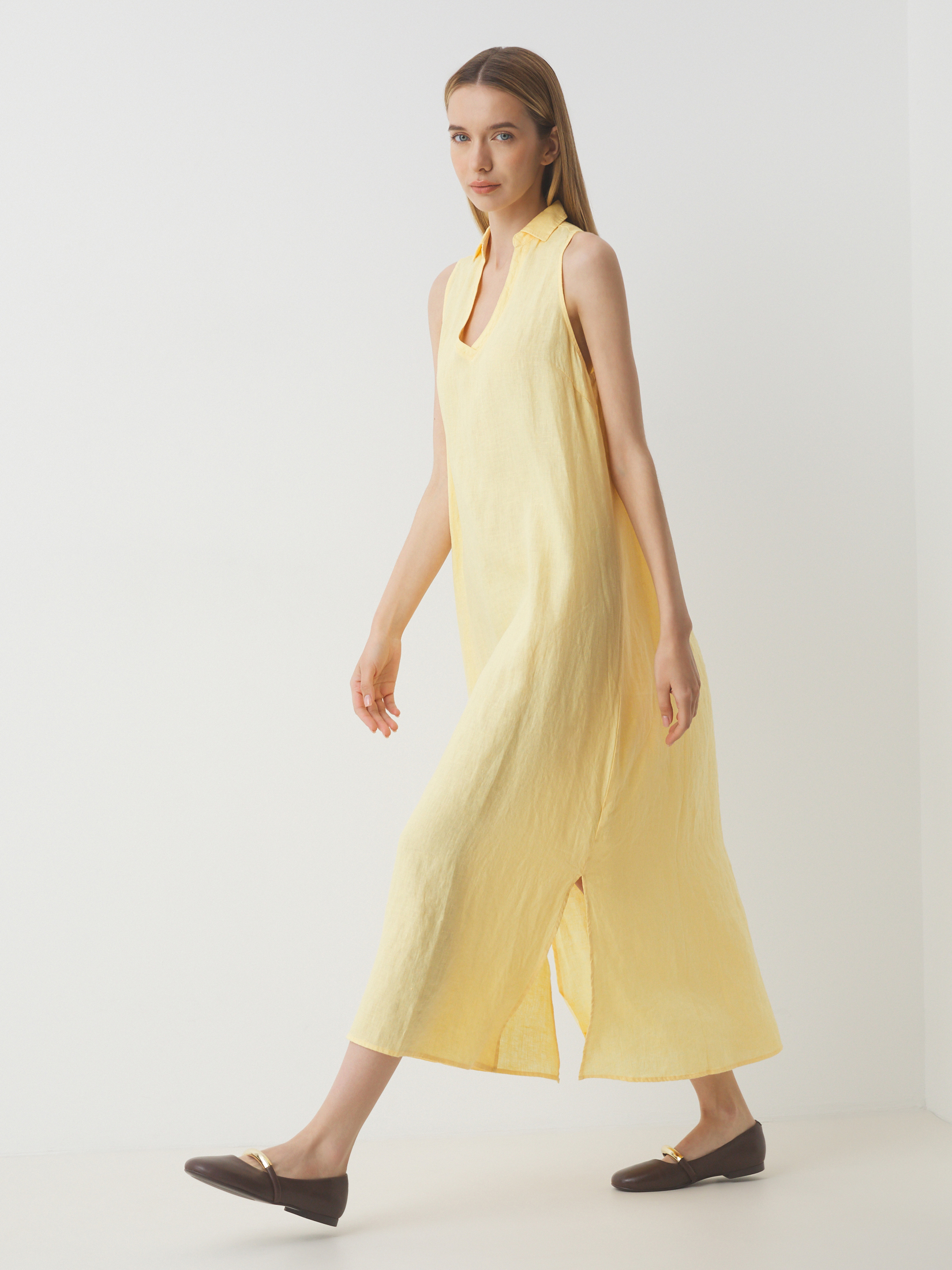 Женское платье MAISON DAVID 3033636, светло-желтый