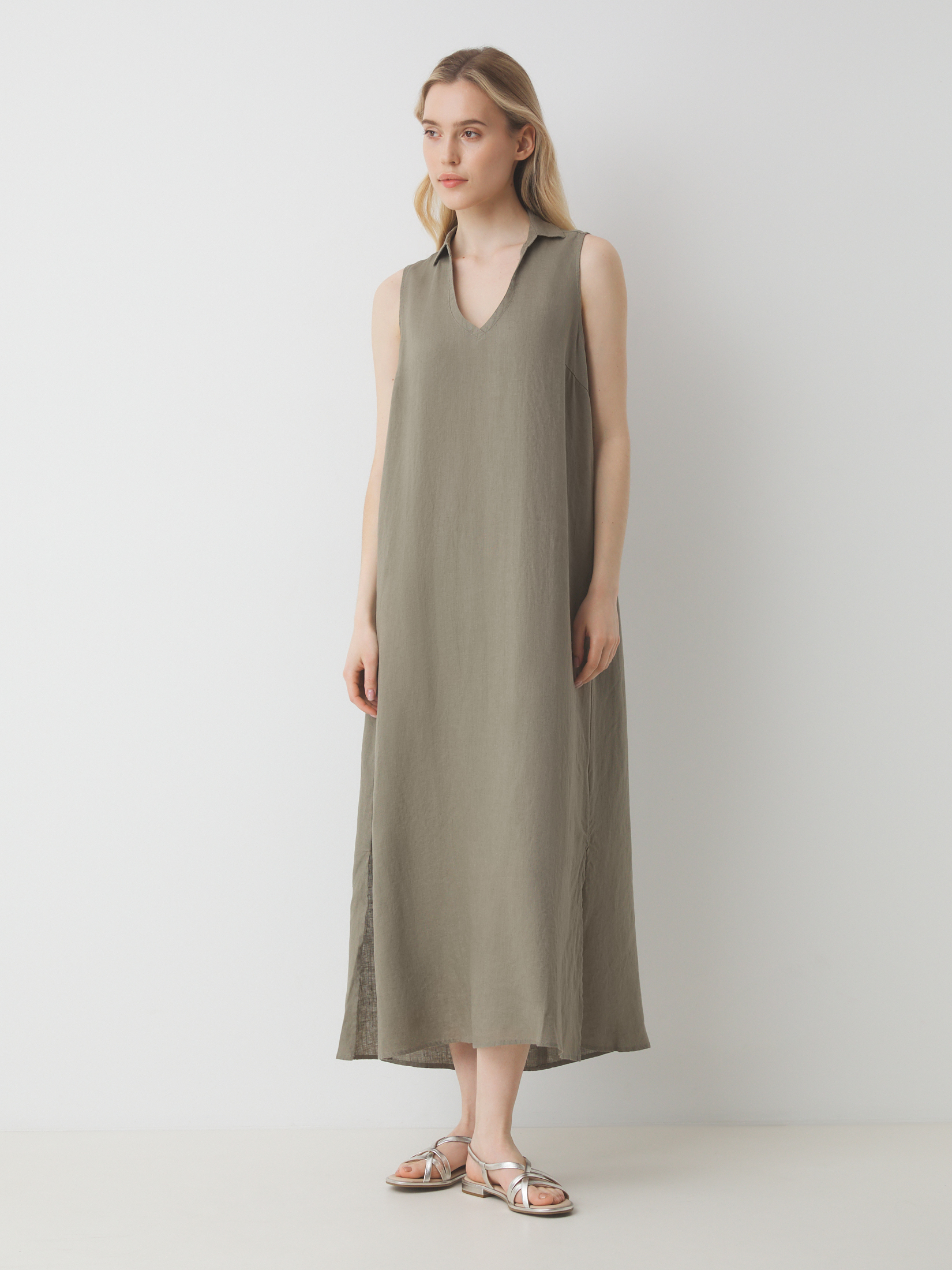 Женское платье MAISON DAVID 3210938, серо-зеленый