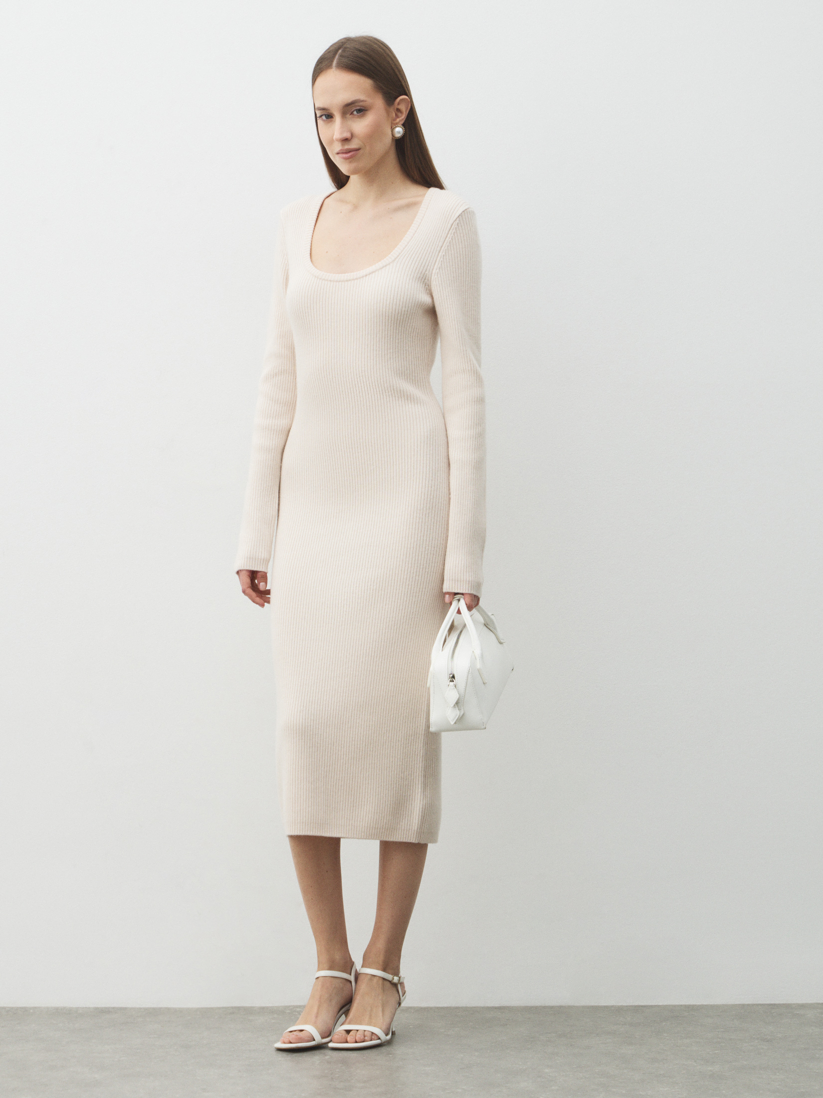 Женское платье MAISON DAVID 4684080, молочно-белый