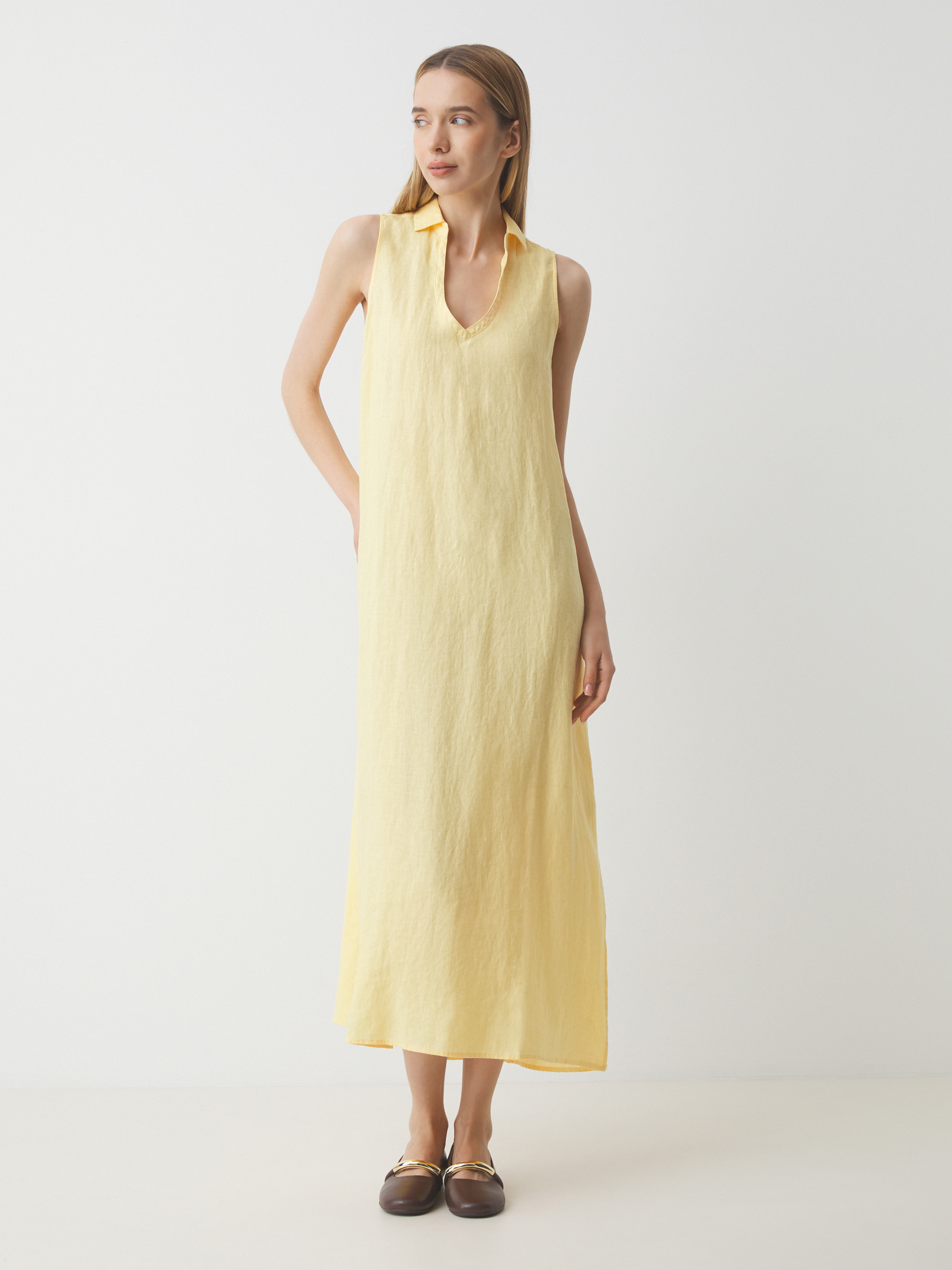 Женское платье MAISON DAVID 3033636, светло-желтый