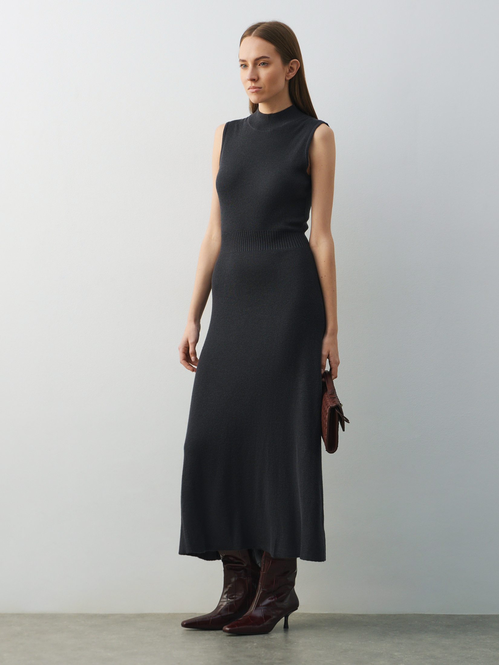 Женское платье MAISON DAVID 4683087, темно-серый