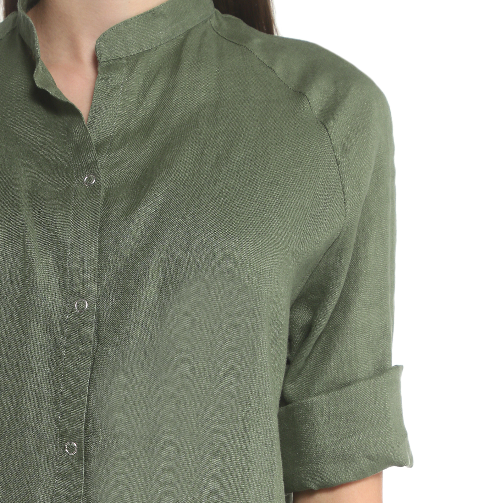 Женское платье-рубашка MAISON DAVID 3611559, зеленый