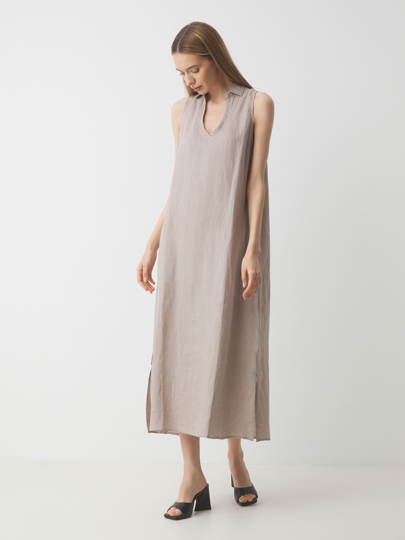 Женское платье MAISON DAVID 3210707, серовато-бежевый