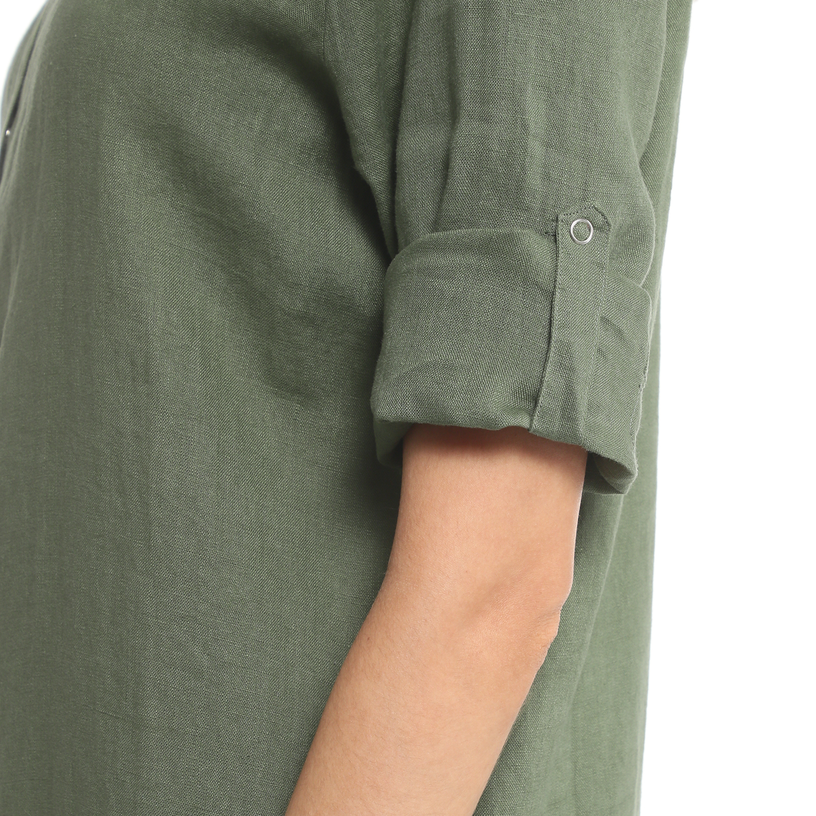 Женское платье-рубашка MAISON DAVID 3611559, зеленый