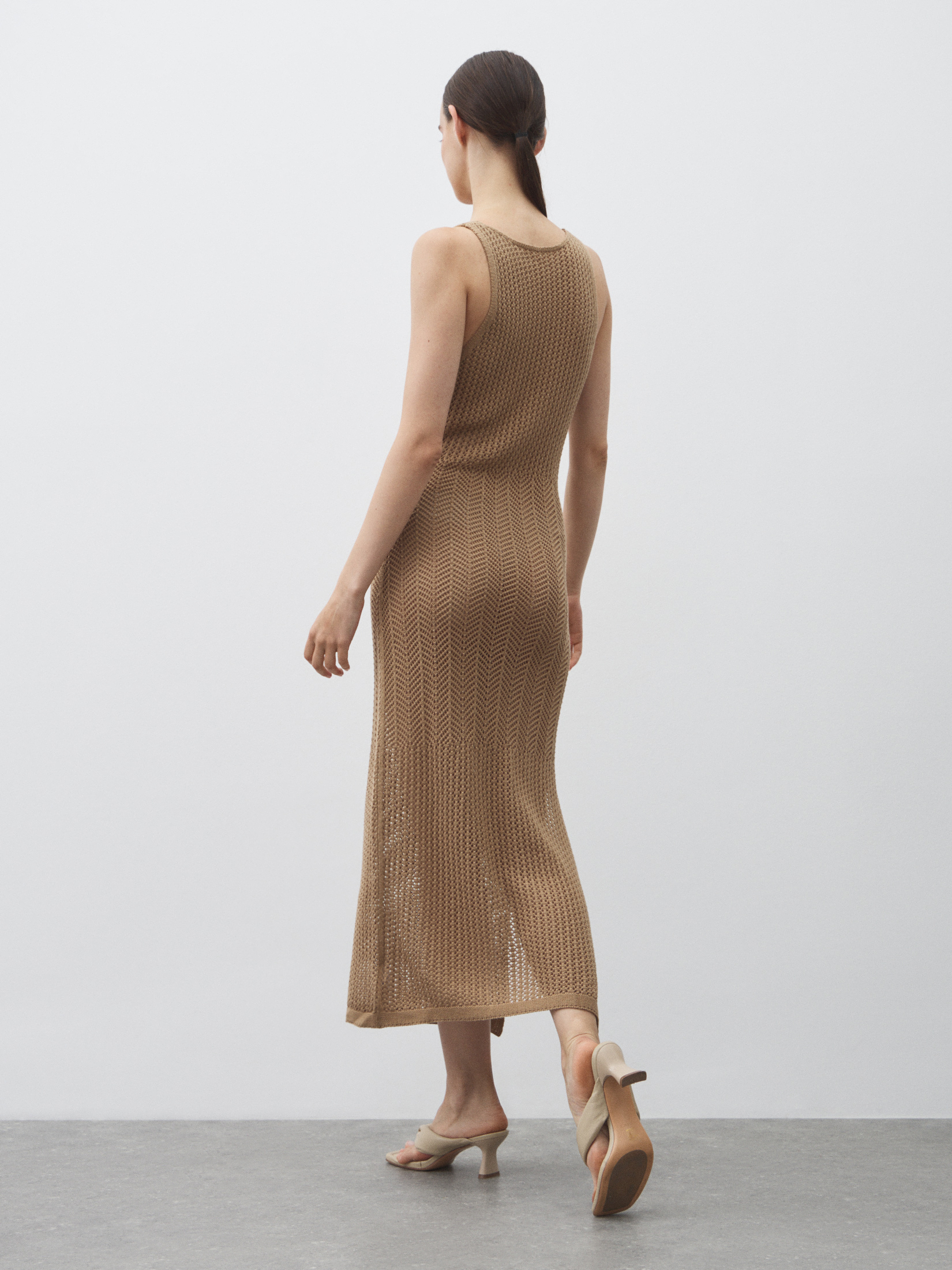 Женское платье MAISON DAVID 4602155, коричнево-бежевый