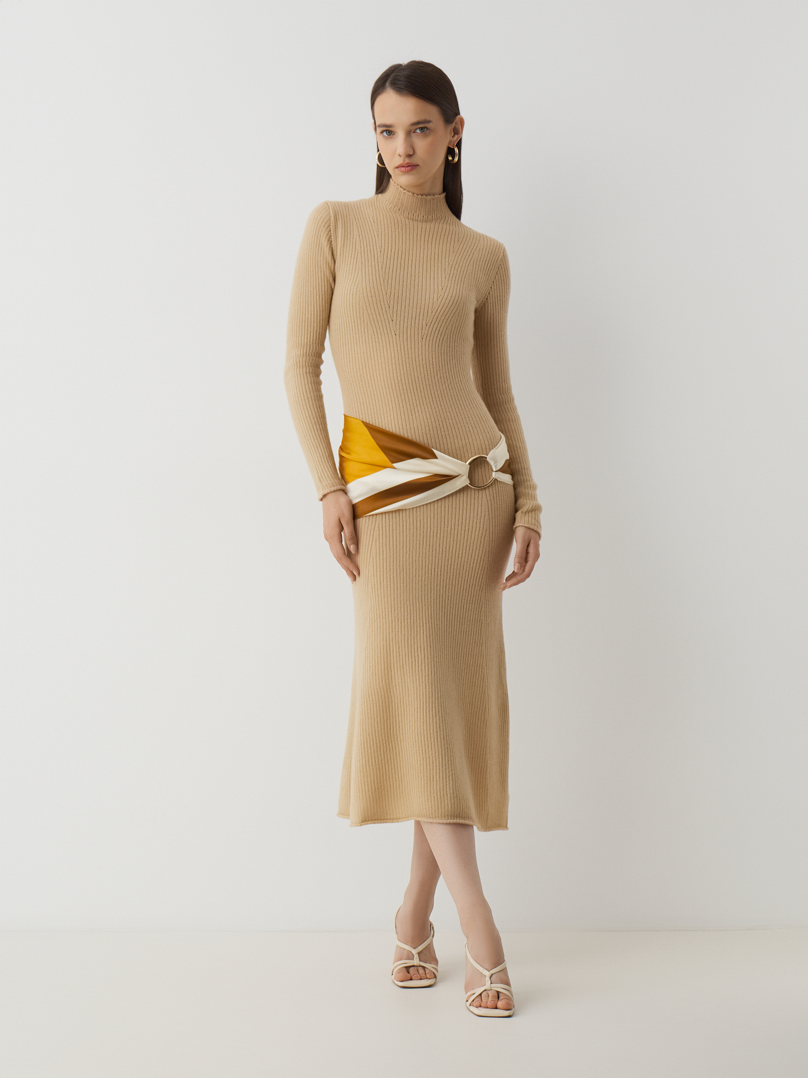 Женское платье MAISON DAVID 4536269, бежевый