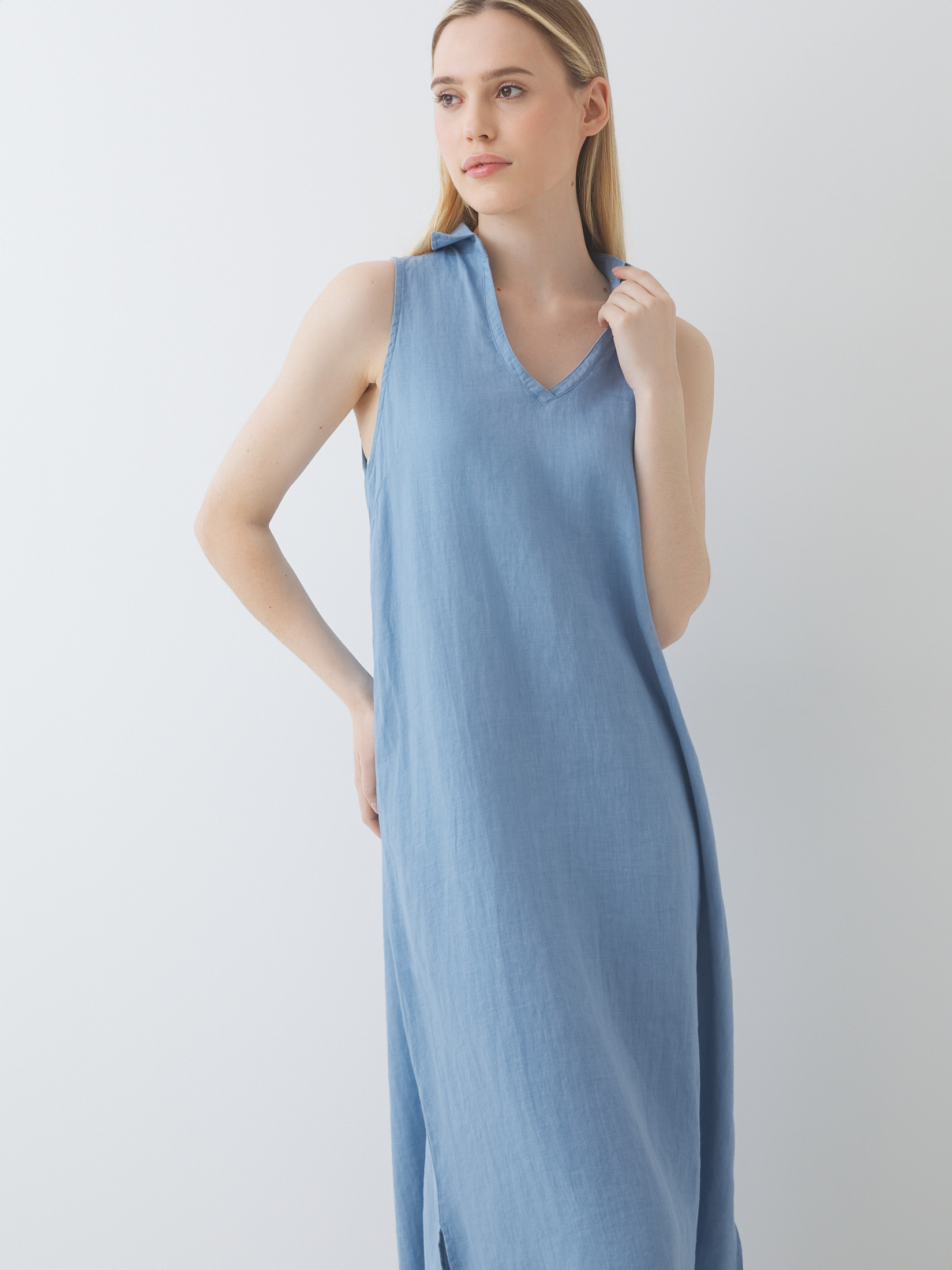 Женское платье MAISON DAVID 3210679, серовато-голубой